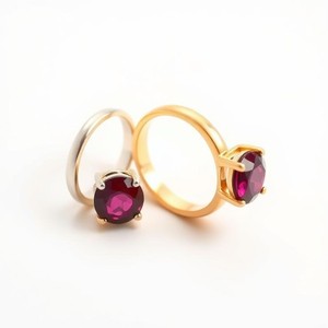 แหวนหมั้นแต่งงานทำจากเงินแท้สำหรับผู้หญิงแหวนพลอยทับทิมธรรมชาติสีแดง925ทันสมัย - Product Image 6