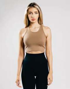 Seamless <b>Women</b> Tank <b>Top</b> Stretch Fabric Casual Fit OEM Manufacturer for Bulk Orders - Product Image 1