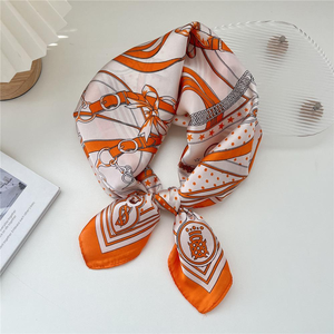 Soft Satin Custom Printed <b>Scarf</b> Fabric With OEM ODM Branding Service For Business Promotion Events And Marketing - Product Image 3