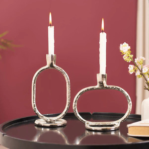 Minimalist Metal Decorative <b>Candles</b> Holder Handmade <b>Candle</b> Pillar Holders Stand Simple Design Tableware Decor Home Christmas - Product Image 1