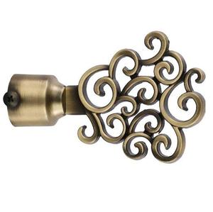 Embouts de rideau d'oiseau d'amour en laiton antique sans supports Lot de 2 pièces (embouts 1 paire) ensemble de supports de rideau/supports - Product Image 3