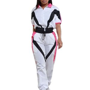 2025 nueva moda de invierno para mujer, traje cortavientos informal con capucha, de 2 piezas Conjunto personalizado, chaqueta transpirable de LICRA/poliéster a prueba de viento - Product Image 6