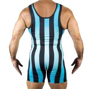 Haute Qualité Sublimé En Gros 100% Polyester Séchage Rapide Respirant Personnalisé Couleur Logo Lutte Singlet pour Hommes Power Hint - Product Image 2