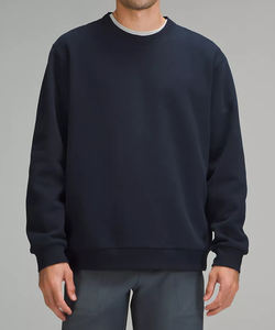 Sweat à capuche en molleton de coton personnalisé, couleur unie, sweat brodé, poignets côtelés, tissu chaud et durable pour l'hiver, vente en gros en vrac - Product Image 6