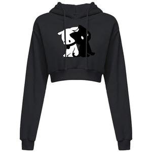 Most Popular Hoodies <b>Women's</b> Casual Long Sleeve Hooded Short Sweatshirt Printed Crop <b>Sweaters</b> 10 Colors Pullover Tops - Product Image 6