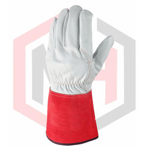 ถุงมือทำงานหนังอุตสาหกรรมป้องกันสำหรับงานหนัก - Product Image 4