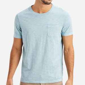 Camiseta Deportiva de Gimnasio para Hombre, 100% Algodón de Alta Calidad, Impresión Personalizada, Transpirable, Casual, Colores Sólidos Personalizados, Camisetas Tri-blend - Product Image 3