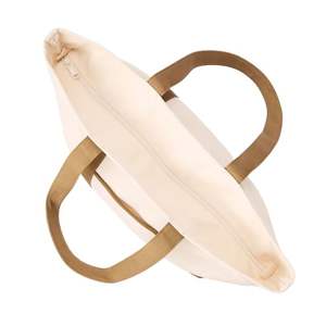 Sac fourre-tout en toile écologique haute capacité imprimé sur mesure poignée en coton réutilisable robuste fermeture à l'épaule Shopping - Product Image 5