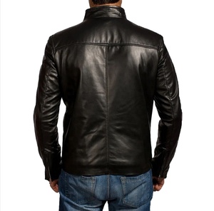 Chaqueta Safari de Cuero Genuino para Hombre, de Alta Calidad, Personalizada, para Invierno, con Forro de Piel de Oveja, Impermeable, Tallas Grandes, Cierre de Cremallera, Hecha en Pakistán - Product Image 3