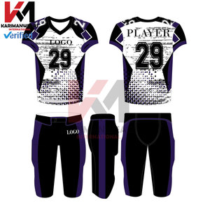 Uniformes de Fútbol Americano Personalizables de Fábrica con Servicio OEM, Diseño Impreso, Ajuste Ajustable, Cortos, 100% Poliéster, Nuevo Modelo - Product Image 2