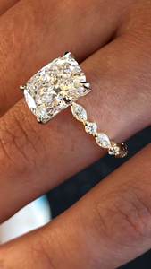 Lab Grown Radiant Cut Diamond Engagement Ring 18K <b>Solid</b> Gold IGI Certificate Luxury Halo Pave Design Exclusive Gift Ring for - Product Image 6