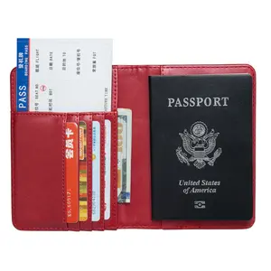 Высококачественная Обложка для паспорта из искусственной кожи на заказ, держатель для кредитной карты, SIM-карты, для путешествий