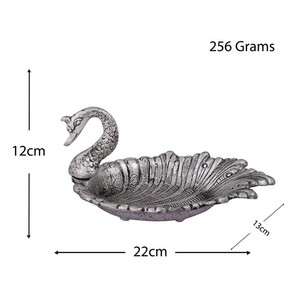 Plato de Metal para dulces, bandeja de plata con forma de pavo real para servir frutas, Bol de almacenamiento de galletas, plato de aperitivos para fiesta, boda, Buffet, Hotel, Bar D - Product Image 2