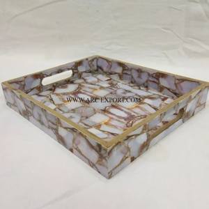 Trending Design Cocina de alta calidad Decorativo Servidor de alimentos para el hogar Bandeja de artículos Resorts Cafe and Hotel Table Top Fancy Server Tray - Product Image 5