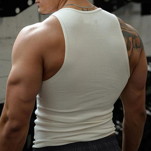 Logo personnalisé OEM vente en gros été fitness sports décontracté hommes I-line muscle gilet hommes hommes hommes débardeurs - Product Image 3