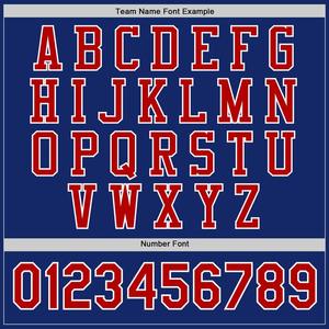 Blouson aviateur personnalisé Royal rouge-blanc veste Varsity Letterman coupe-vent streetwear veste universitaire vintage pour homme - Product Image 4