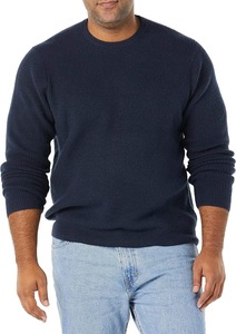 Pull en maille pour homme, 100% coton, chaud, respirant, confortable, manches longues, léger, anti-rétrécissement, pour l'hiver - Product Image 3