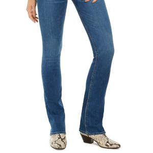 Jeans Hudson da Donna Modello Beth Baby Bootcut a Vita Alta in Denim Blu - Stile Semplice Lavabile - Product Image 3
