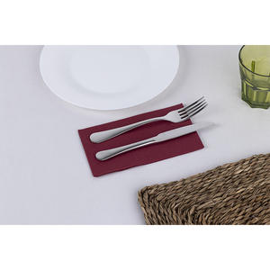 Tovaglioli Piegati Bordeaux 24x40cm 1/6 Punto a Punto 1200pz B2B - Product Image 1