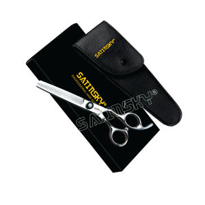 Ciseaux de coiffure professionnels 6,5 pouces pour la coupe des cheveux et usage domestique, avec vis en obsidienne et lames en acier inoxydable de qualité dentaire - Product Image 1