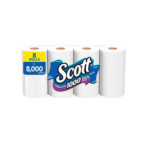 Scott 1,000 Toilet Paper, 20 Rolls, 1,000 <b>Sheets</b> Per Roll - Product Image 3