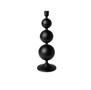 Antique <b>Black</b> Set of 3 <b>Candle</b> <b>Holder</b> Home Decor New Design Table Top Cone Shape Best Selling <b>Candle</b> <b>Pillar</b> - Product Image 3
