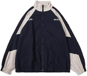 เสื้อแจ็คเก็ตวินด์เบรกเกอร์แบบมีฮู้ดสำหรับผู้ชาย ไซส์ใหญ่  สำหรับกิจกรรมกลางแจ้ง กันลม สไตล์ลำลอง ปิดด้วยซิป  สไตล์ไฮสตรีท - Product Image 3