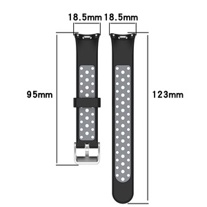 Conector de Metal de silicona elástica Coolyep, pulseras inteligentes de silicona de dos colores, correa de reloj inteligente para xiaomi <span class=keywords><strong>Band</strong></span> <span class=keywords><strong>MI</strong></span> <span class=keywords><strong>Band</strong></span> 8 /9 - Product Image 3