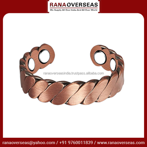 Diseño retorcido Vendedor superior Alivio del dolor articular Anillo ajustable Anillo de puño abierto de cobre puro Gran regalo para mujeres y hombres - Product Image 2