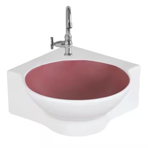 Lavabo de table ovale marron au design moderne Lavabo de comptoir unique pour salle de bain Offre Spéciale lavabo en céramique - Product Image 2