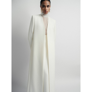 Abrigo largo de Invierno para mujer de nuevo diseño, abrigo largo de Piana de marca personalizada, ropa de mujer de tela de alta calidad, mayorista Whiteant - Product Image 1