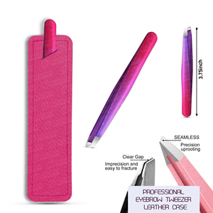 Pince à épiler pour sourcils réutilisable, légère, écologique, prix personnalisé, acier inoxydable, pointe pointue, outil d'épilation, salon, maison - Product Image 5