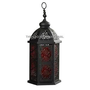 Farol de Vela de Hierro Estilo Europeo Marroquí, Decoración para el Hogar, Portavelas Metálicos para Navidad, Eid y Otros Festivales - Product Image 5