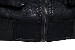 Chaqueta de Cuero Premium Unisex, Elegante, Transpirable y Resistente al Viento, Ecológica, Lista para el Invierno, Chaqueta de Motocicleta, Disponible al por Mayor - Product Image 6