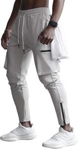 Wholesale 100% Cotton <b>Men's</b> Cargo <b>Jogger</b> Pants <b>Slim</b> <b>Fit</b> Warm Casual Plain Trousers Low Waist Straight Stacked Pattern OEM Logo - Product Image 6