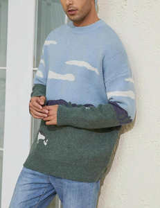 Surdimensionné hommes chandails graphique décontracté câble tricoté pull pull mignon unisexe col rond hauts par OSTROWEARS ENTERPRISES - Product Image 3