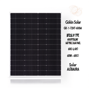 Panneau solaire monocristallin bifacial de type N Gokin Solar GK-1-72HT-600M 600W à demi-cellules PERC - Product Image 2