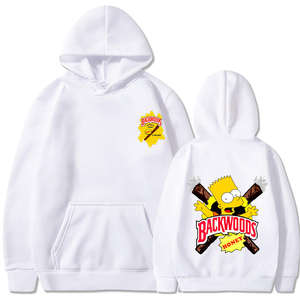 Nouveauté Sweat-shirt en coton et polyester avec logo personnalisé Homme Hip Hop Streetwear Sweat-shirt oversize Cookie Backwoods - Product Image 2