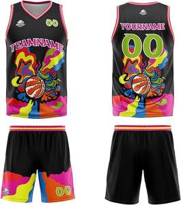 ชุดบาสเก็ตบอลชายแบบตาข่ายแนววินเทจสำหรับฤดูร้อน - Product Image 3