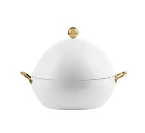 New Customized Design Metal Hotpot Superior <b>Wire</b> Design Premium Luxury Casserole Customized Finished Fancy Food Server Warmer - Product Image 4