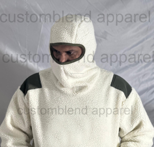 Sweat à capuche pour homme, coupe régulière, style vintage, patchwork brodé, motif ninja masqué, épaules tombantes, grammage lourd, vente en gros OEM personnalisée, collection 2025 - Product Image 6