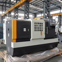 Tour CNC certifié CE/ISO CK6136 haute performance, tour horizontal à tourelle électrique 4 positions, machine de découpe de matériaux métalliques
