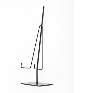 Elegant Portable Small Metal Easel <b>Stand</b> Adjustable Floor Easel Store Display Rack Black <b>Plate</b> <b>Stand</b> - Product Image 4