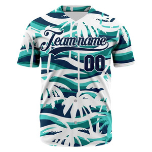 Plus Size Baseball Jersey With Heat Sublimation <b>Printed</b> <b>Mesh</b> Breathable Men's Embroidery Custom Baseball Jersey - Product Image 2