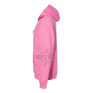 Sweat-shirts à capuche pour hommes de haute qualité, en molleton 100% coton, lourds, unis, avec logo brodé personnalisé, poche, style streetwear, coupe classique, lot de 2 - Product Image 3