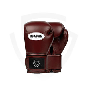 Gants de boxe en cuir de vachette personnalisés, fermeture à lacets, évacuation de l'humidité, couleurs personnalisées, logo au poignet, pour tailles de 10 à 16 oz - Product Image 1