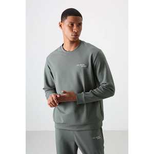 Conjunto Deportivo Casual para Hombre en Color Caqui, Algodón, Corte Cómodo, Bordado, Textura Gruesa y Suave 85254 - Product Image 4