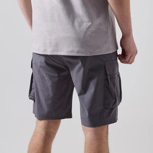 Shorts décontractés pour hommes, coupe confortable et respirante, coupe classique et décontractée, fermeture à boutons, avec poches latérales, vente en gros - Product Image 6