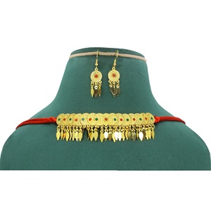 Martasha diseñador islámico Ramadán especial dorado UAE joyería especial Dubai joyería collar pendiente conjunto - Product Image 6