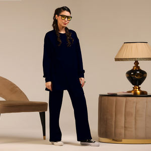 Nouvelle Collection : Ensemble Deux Pièces Modeste pour Femmes Musulmanes - Pull d'Hiver Tricoté à Manches Longues et Pantalon Large - Vêtements Islamiques - Product Image 4